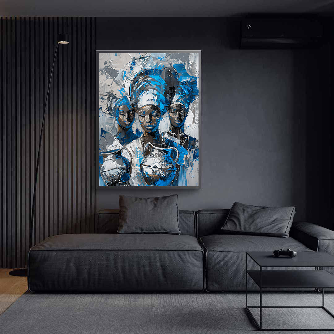 Leinwandbild - Brennende Kerze