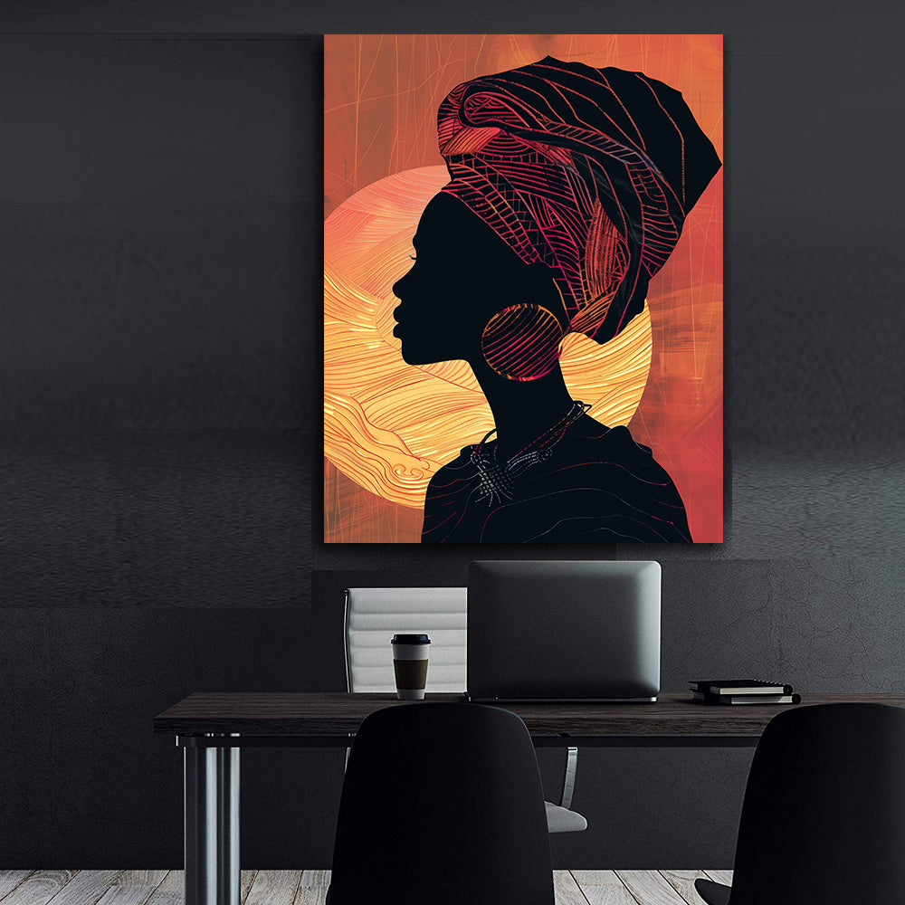 Leinwandbild - Brennende Kerze