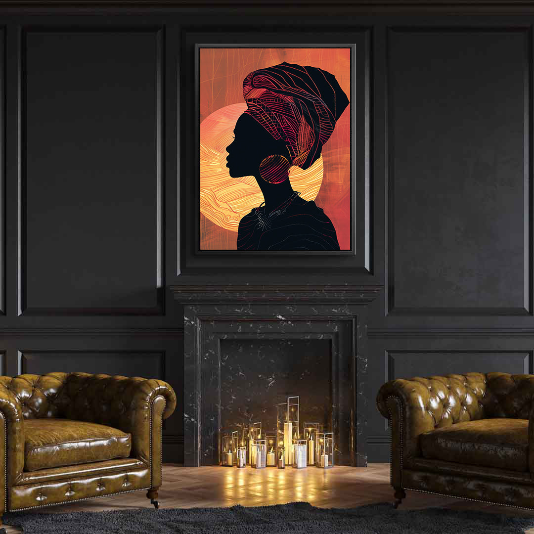 Leinwandbild - Brennende Kerze