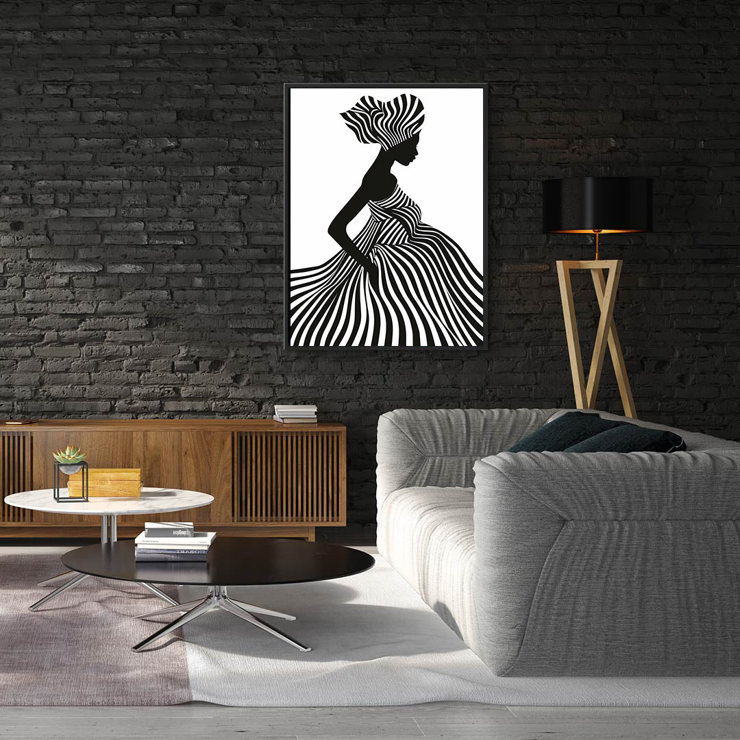 Leinwandbild - Brennende Kerze