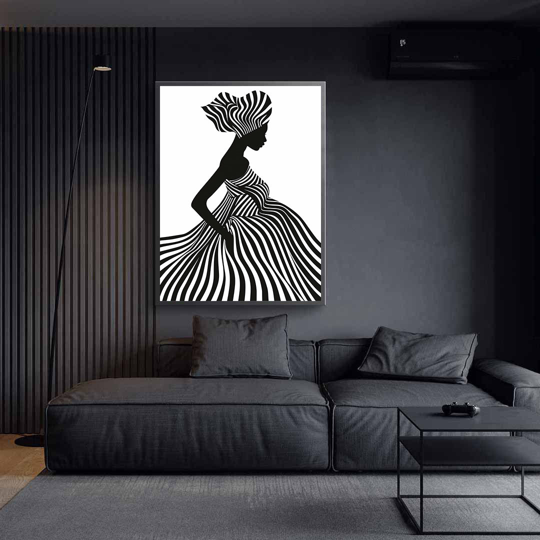 Leinwandbild - Brennende Kerze