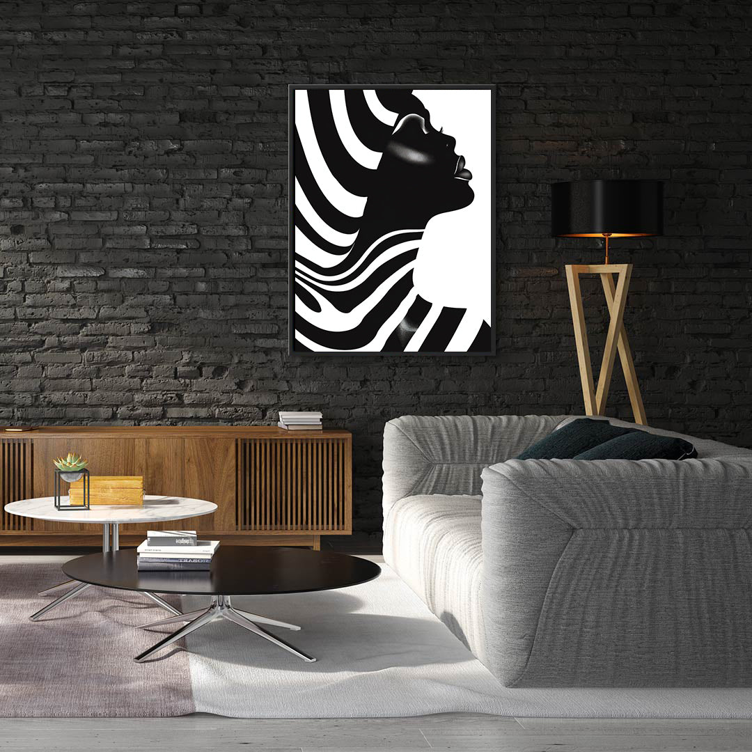 Leinwandbild - Brennende Kerze