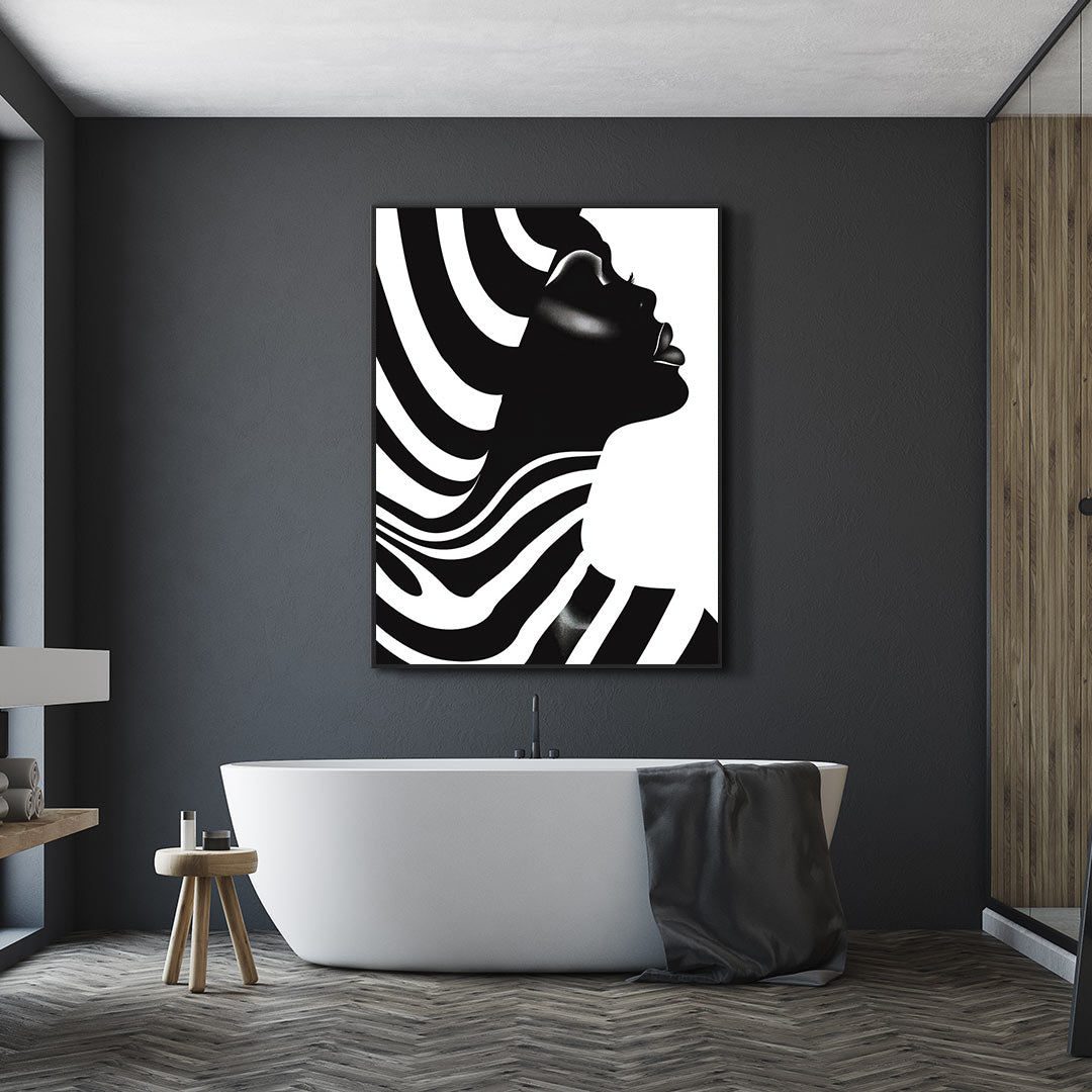 Leinwandbild - Brennende Kerze