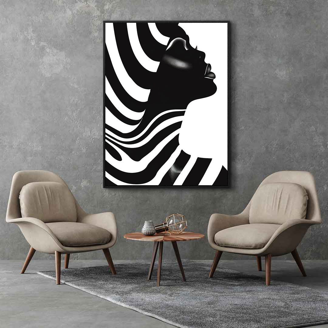 Leinwandbild - Brennende Kerze