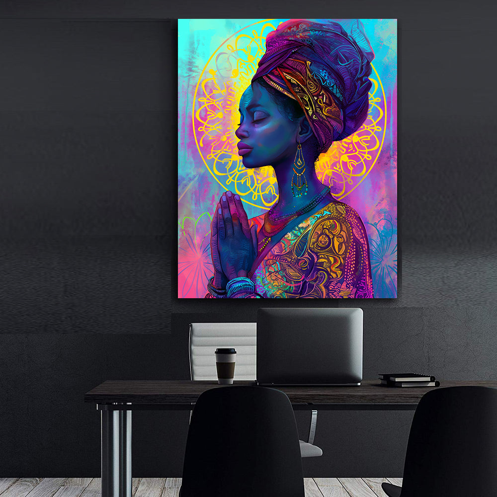 Leinwandbild - Brennende Kerze