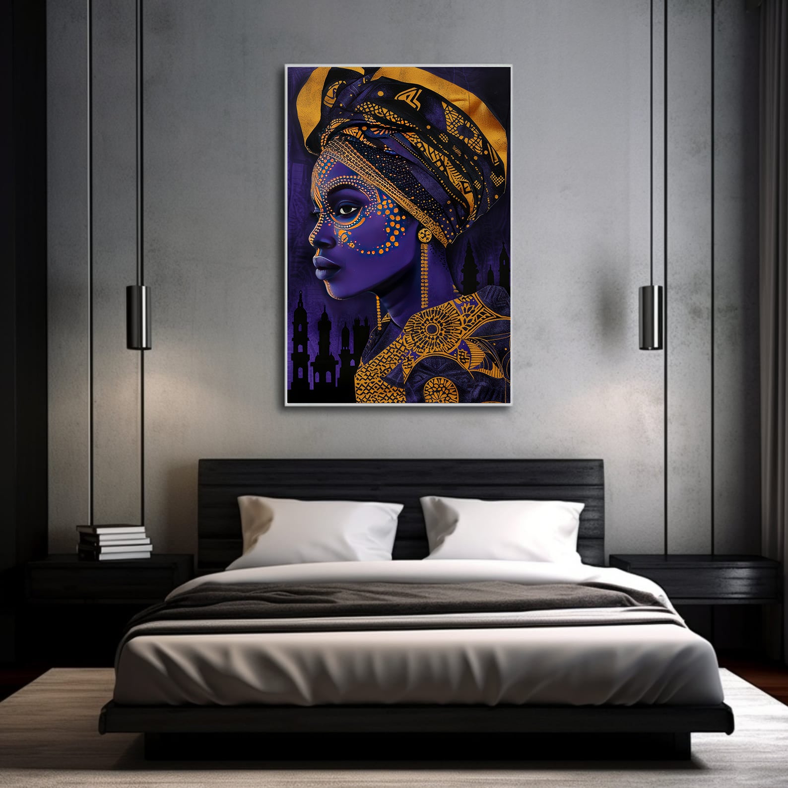 Leinwandbild - Brennende Kerze