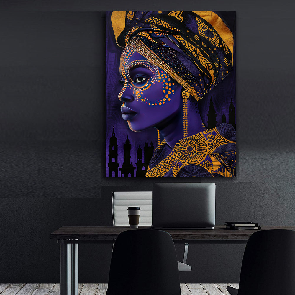 Leinwandbild - Brennende Kerze