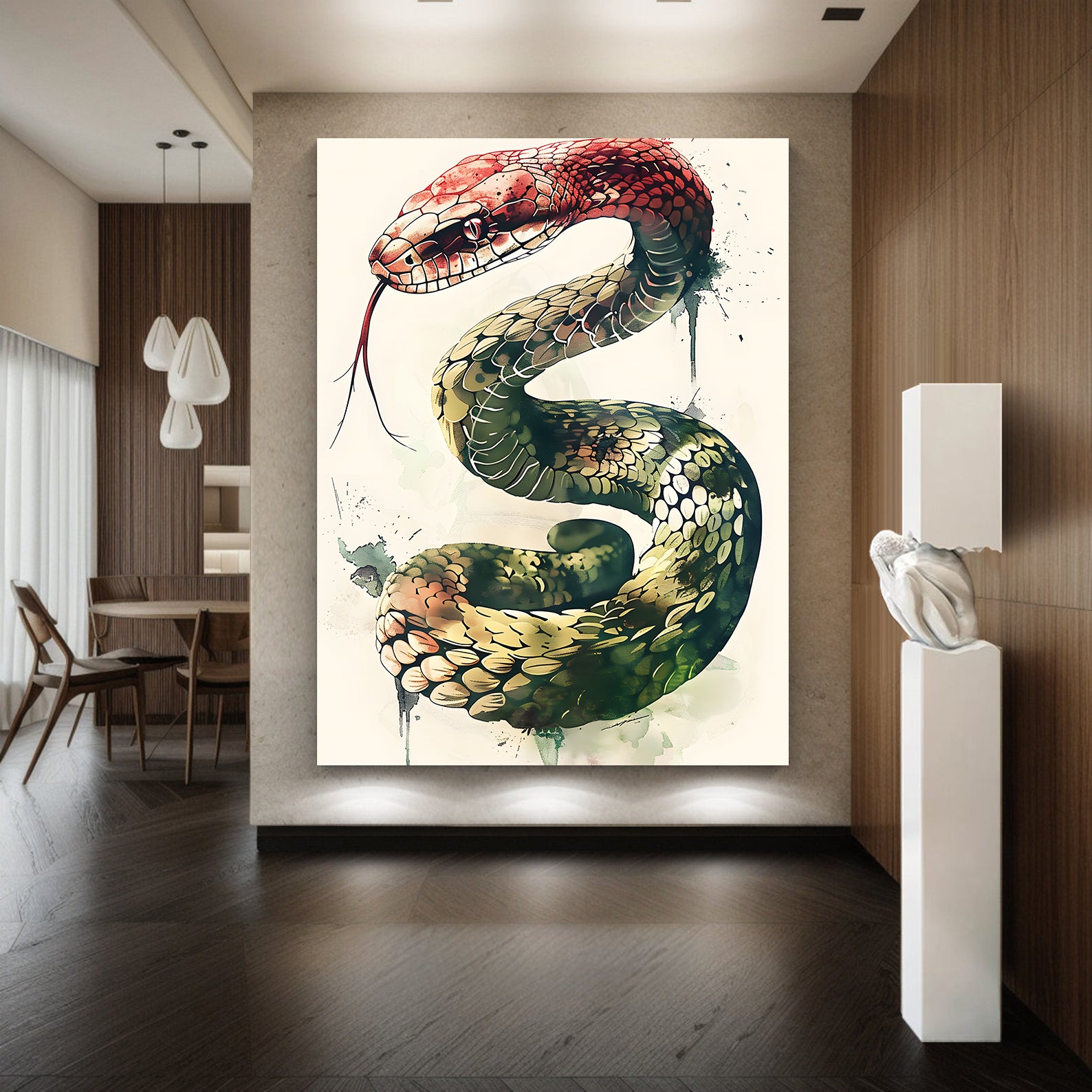 Leinwandbild - Brennende Kerze