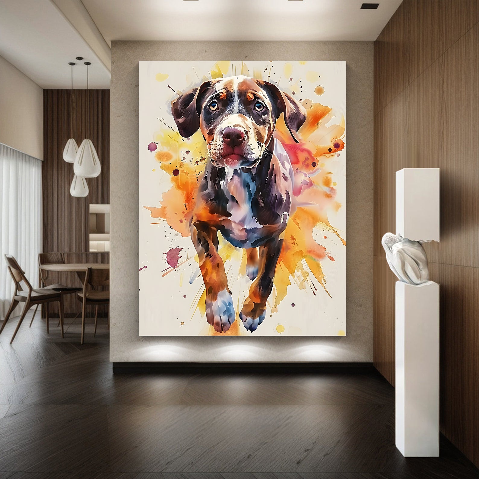 Peinture sur toile - Bougie allumée