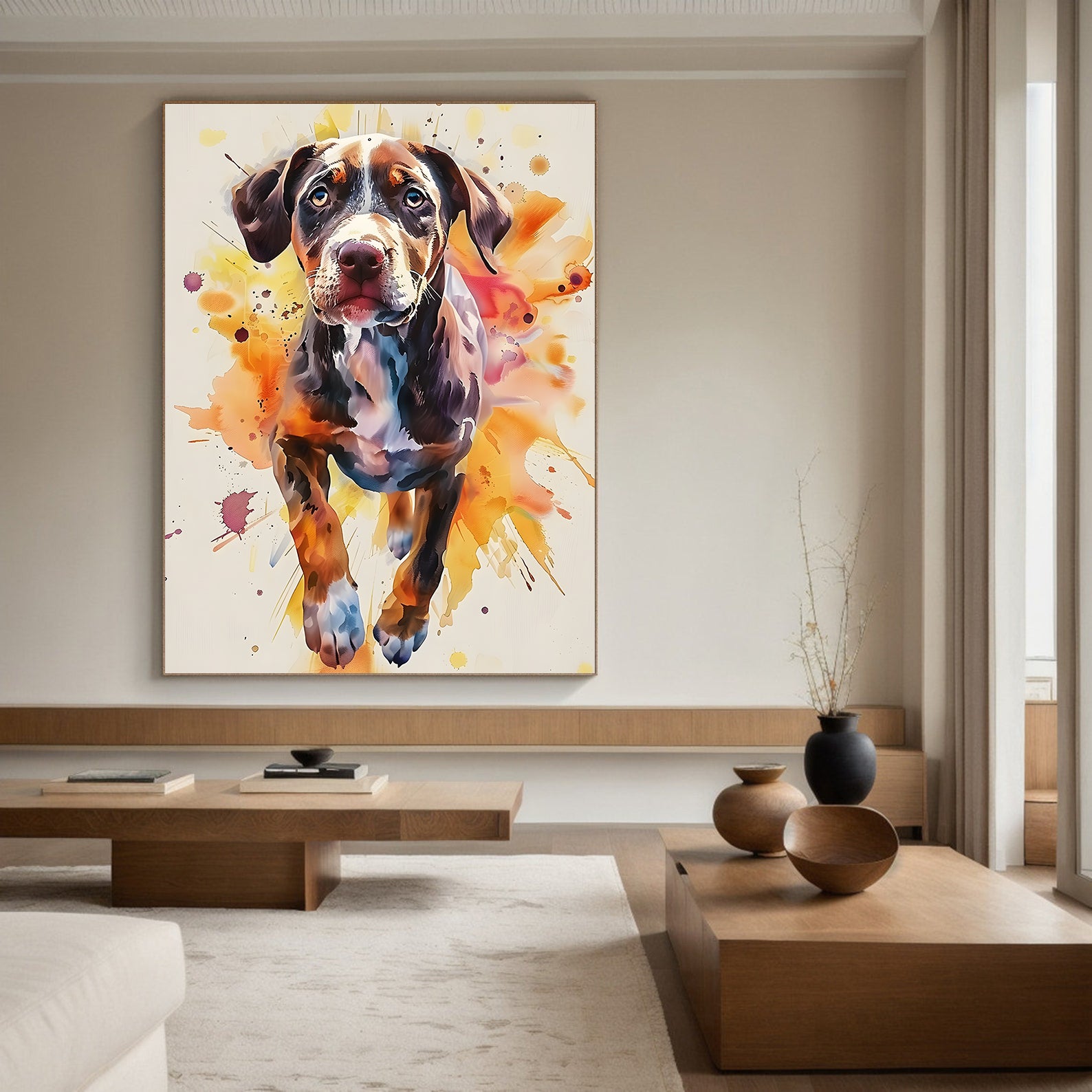 Peinture sur toile - Bougie allumée