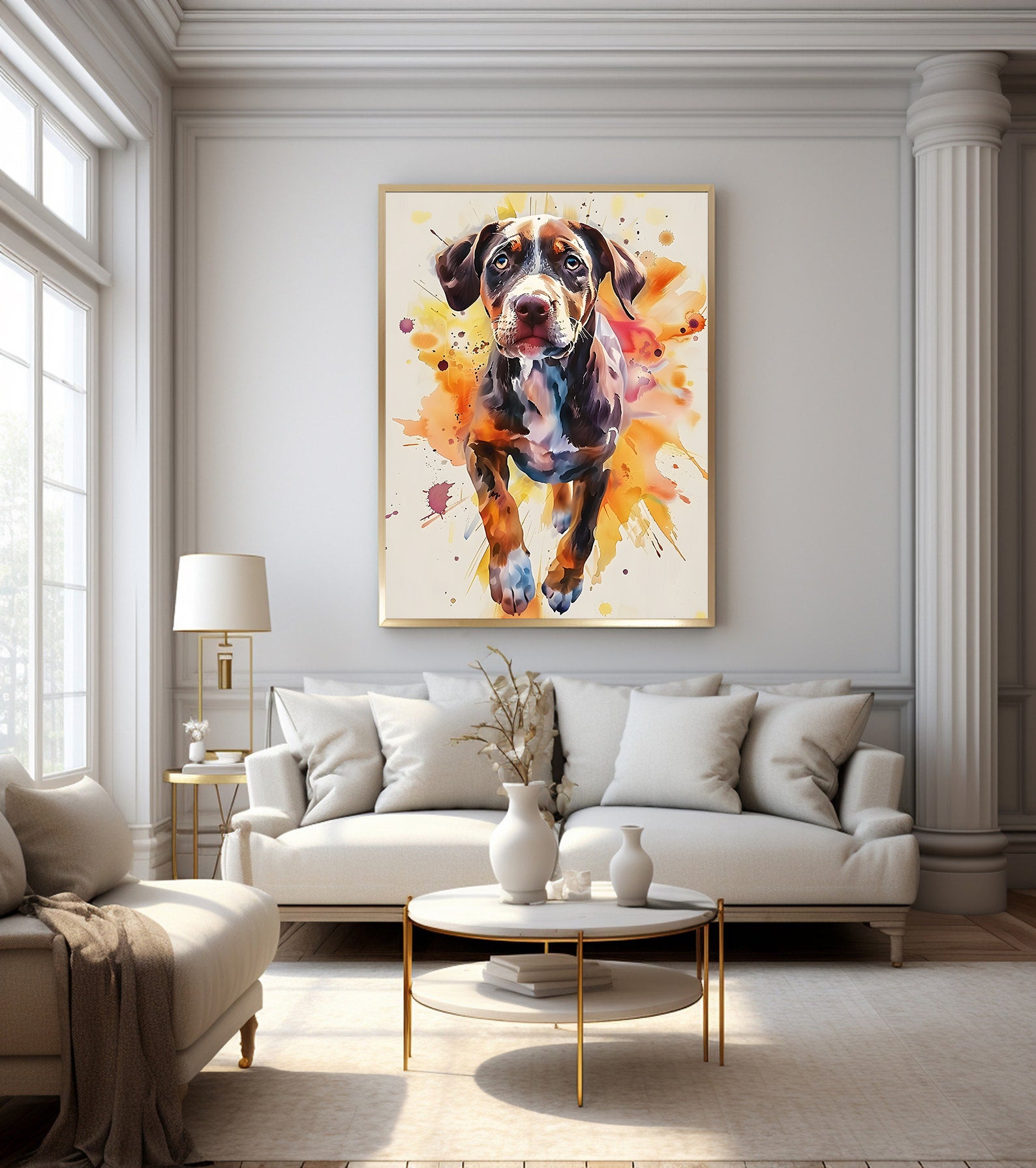 Peinture sur toile - Bougie allumée