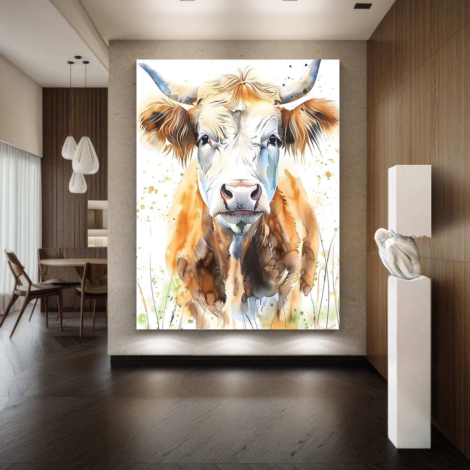 Peinture sur toile - Bougie allumée