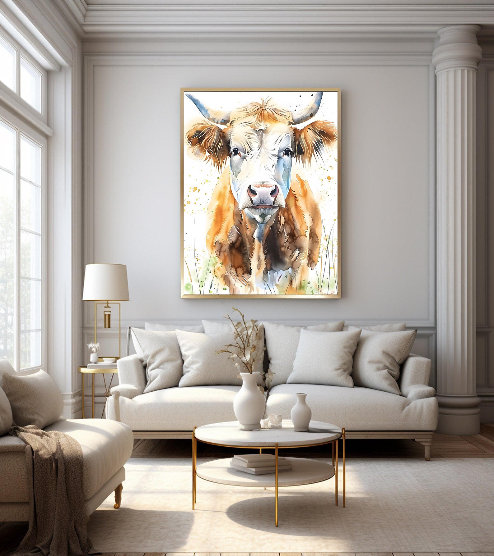 Tablou Canvas - Văcuță Portret