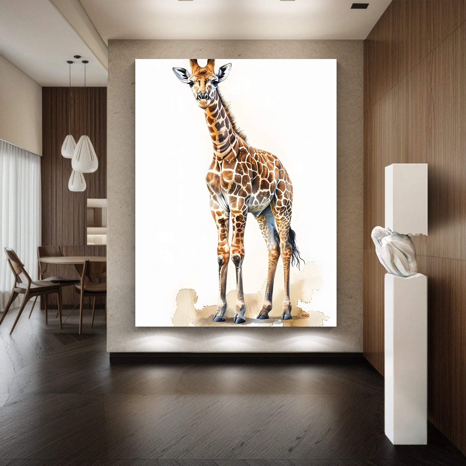 Leinwandbild - Brennende Kerze