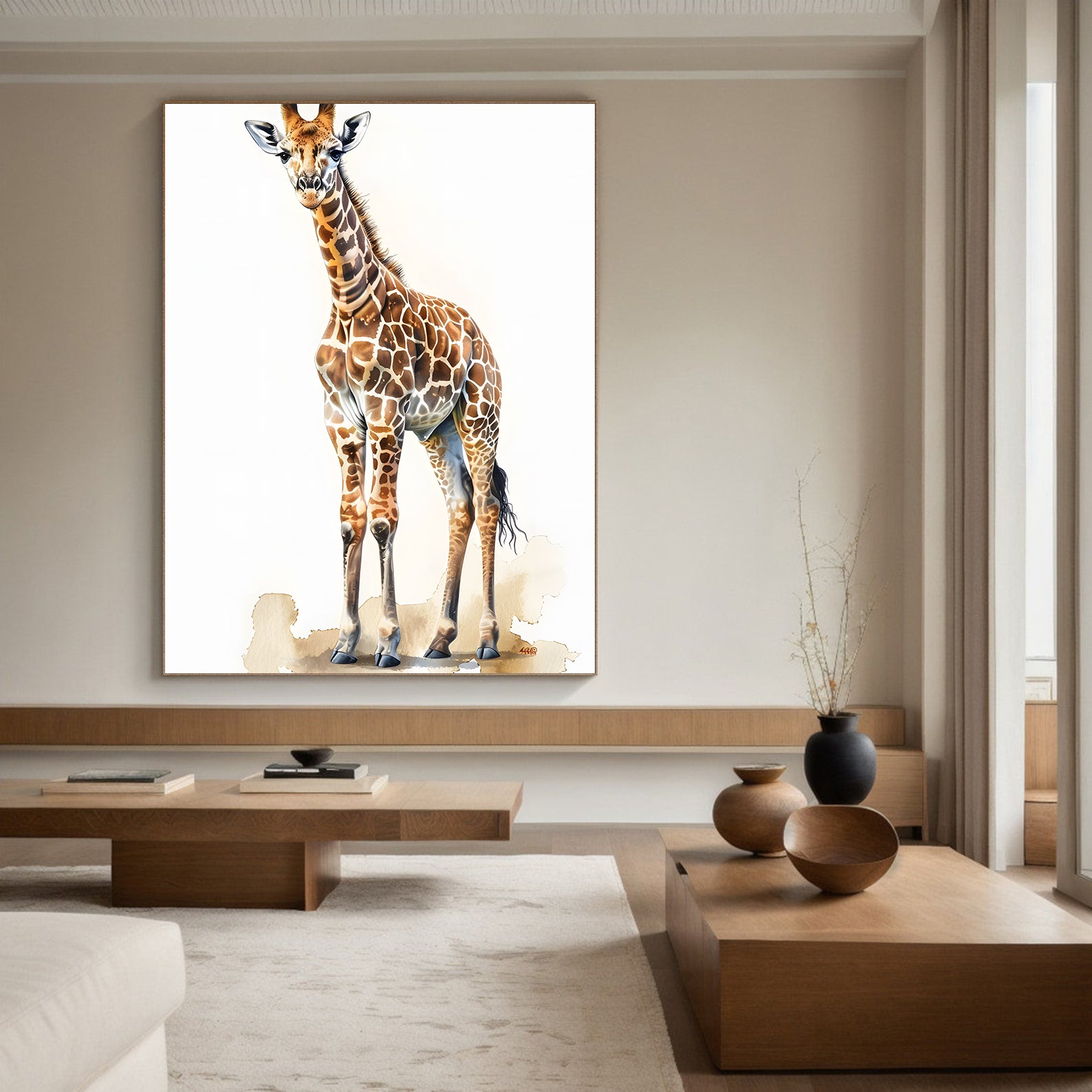 Leinwandbild - Brennende Kerze