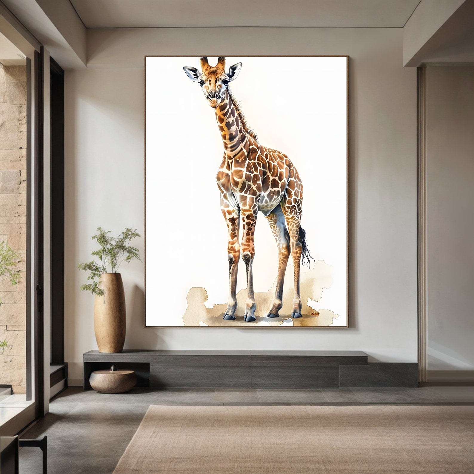 Leinwandbild - Brennende Kerze