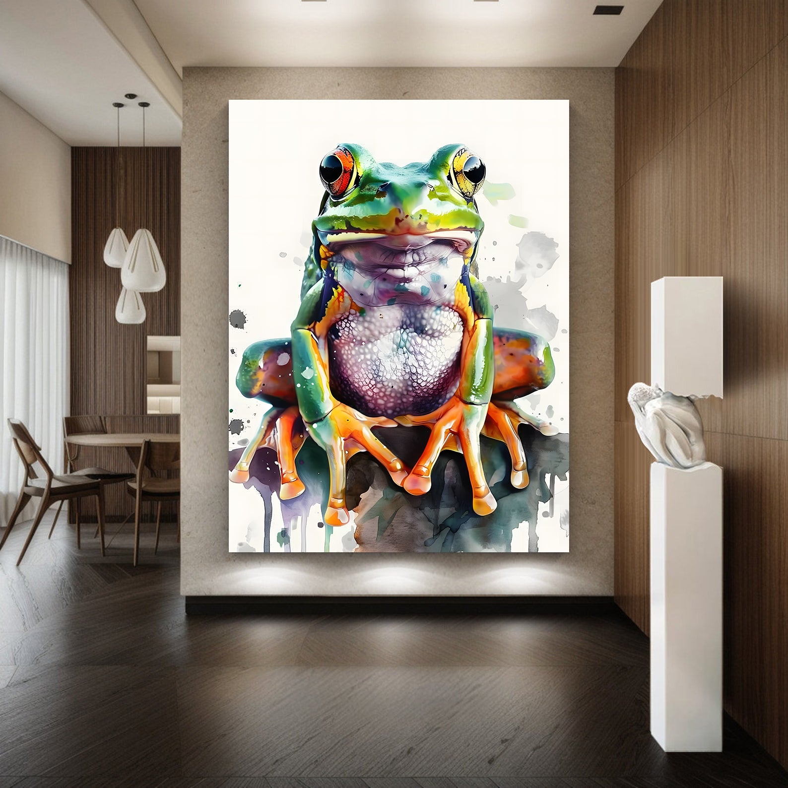 Peinture sur toile - Bougie allumée