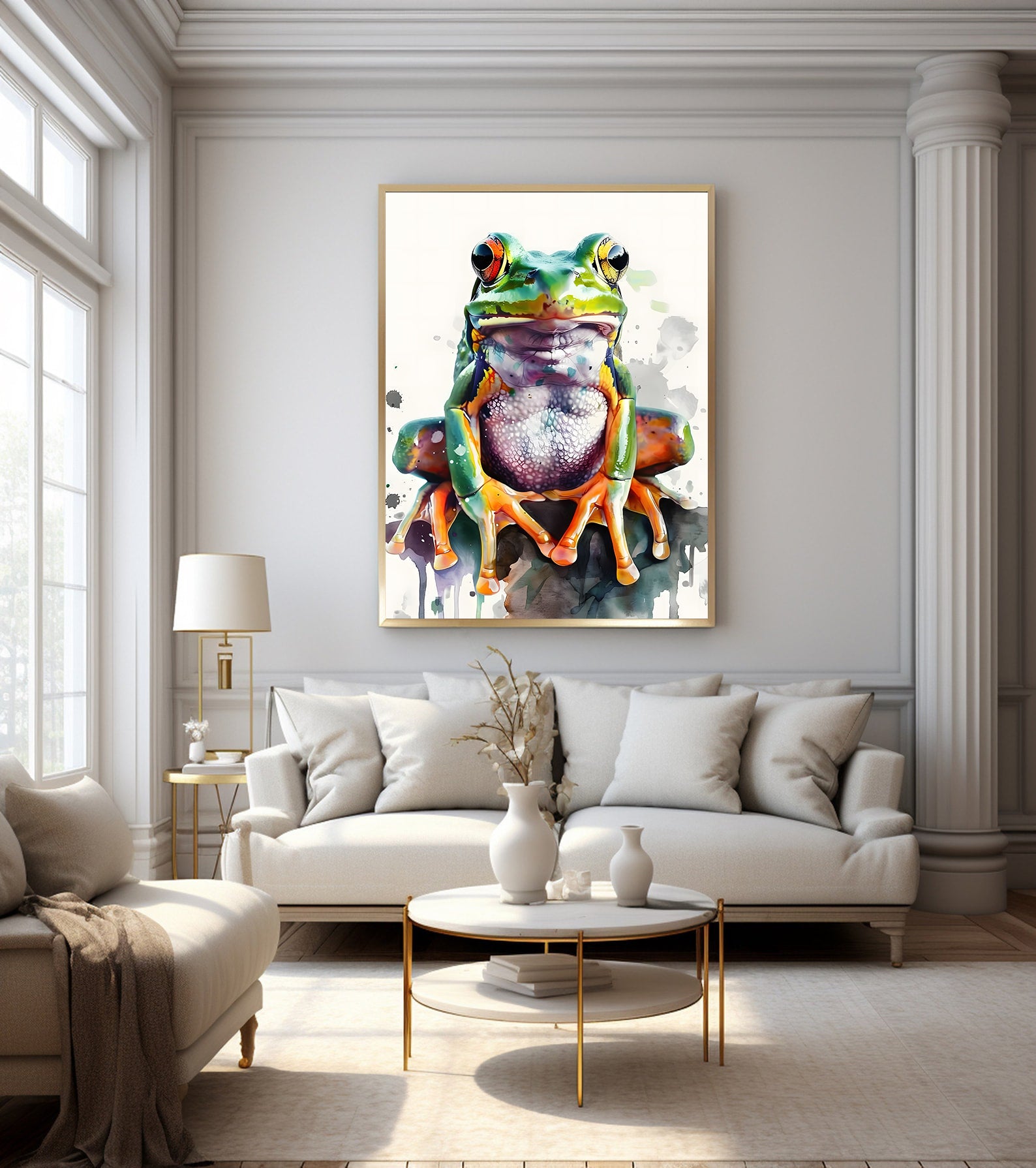 Leinwandbild - Brennende Kerze