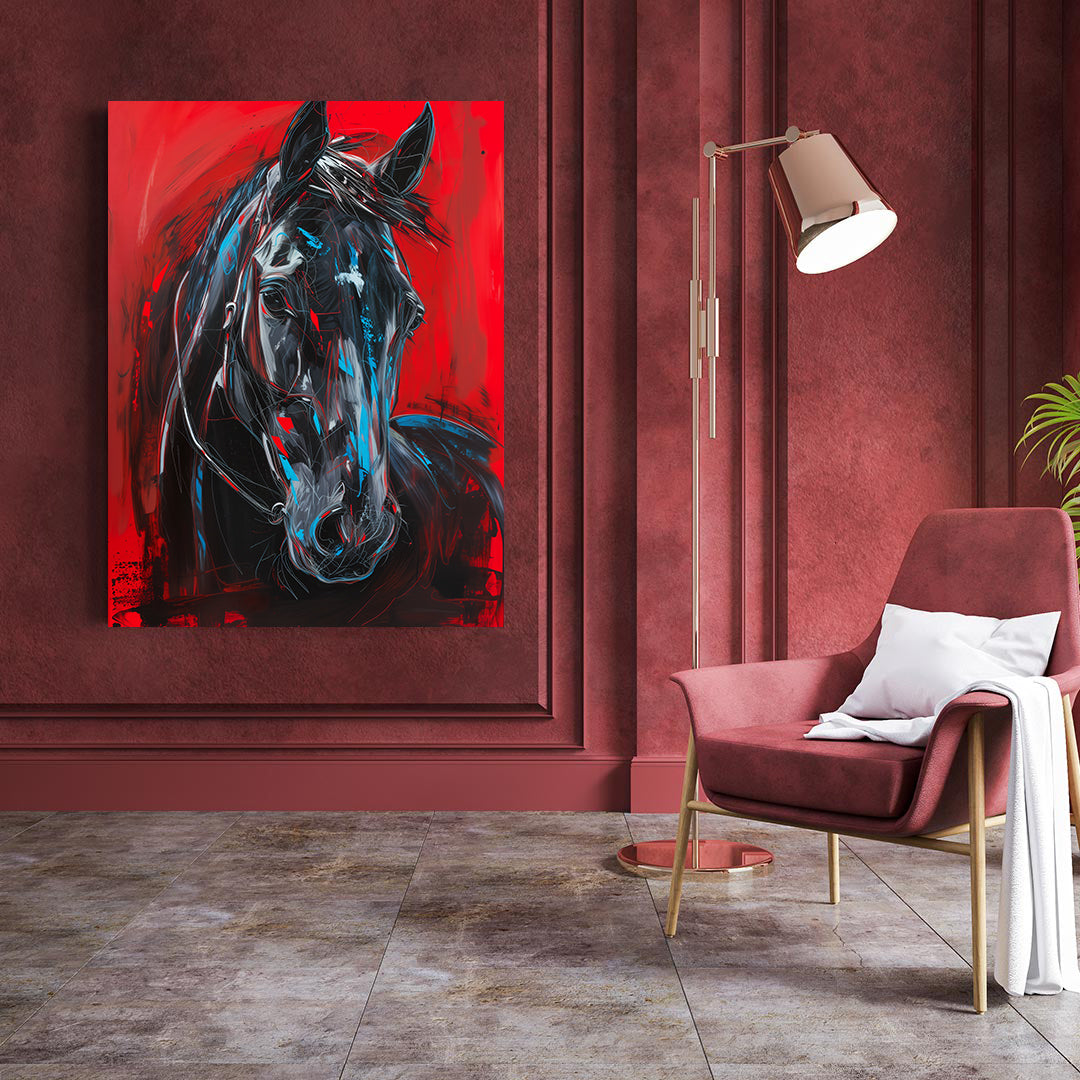 Leinwandbild - Brennende Kerze