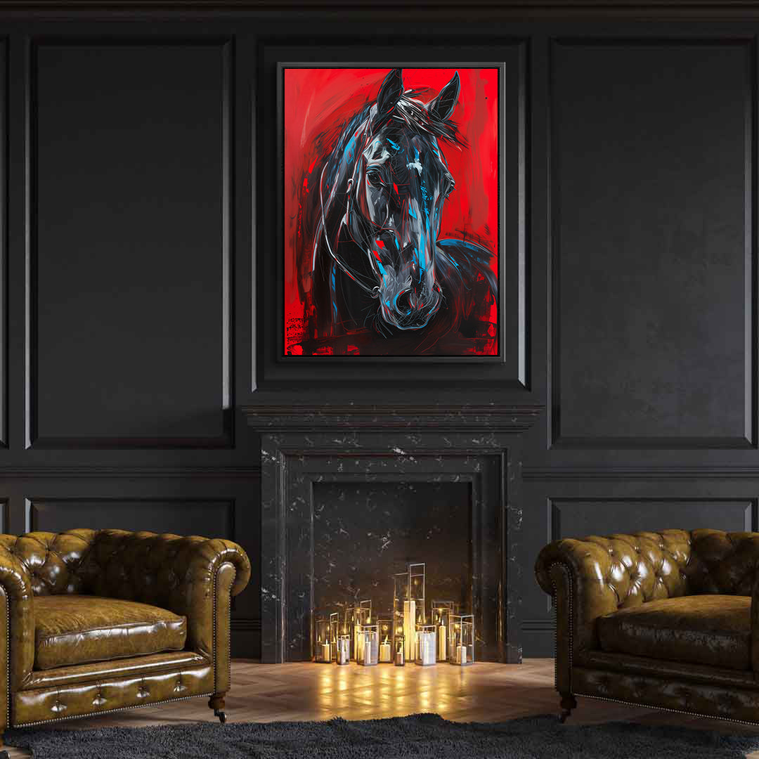 Leinwandbild - Brennende Kerze