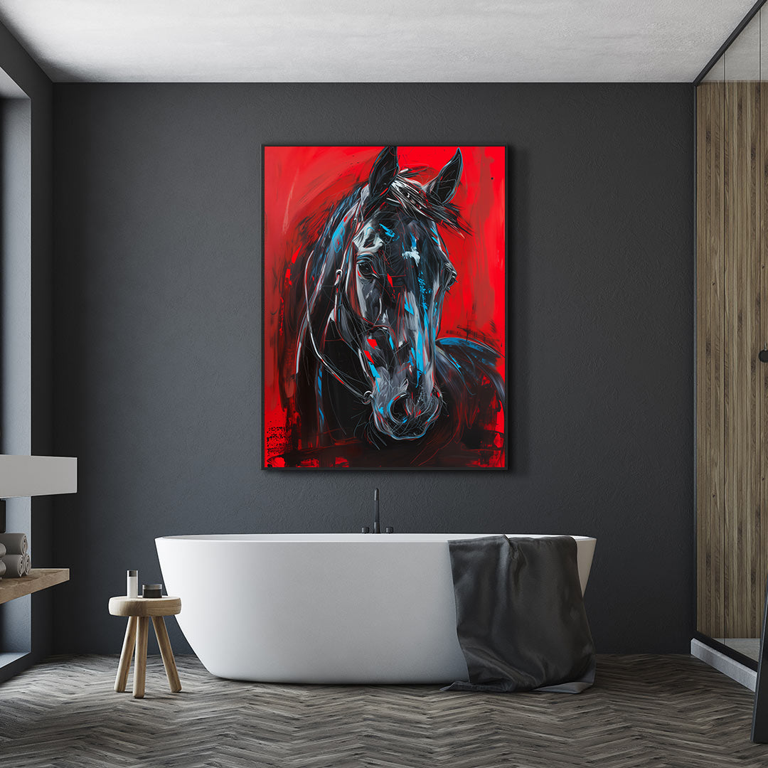 Leinwandbild - Brennende Kerze