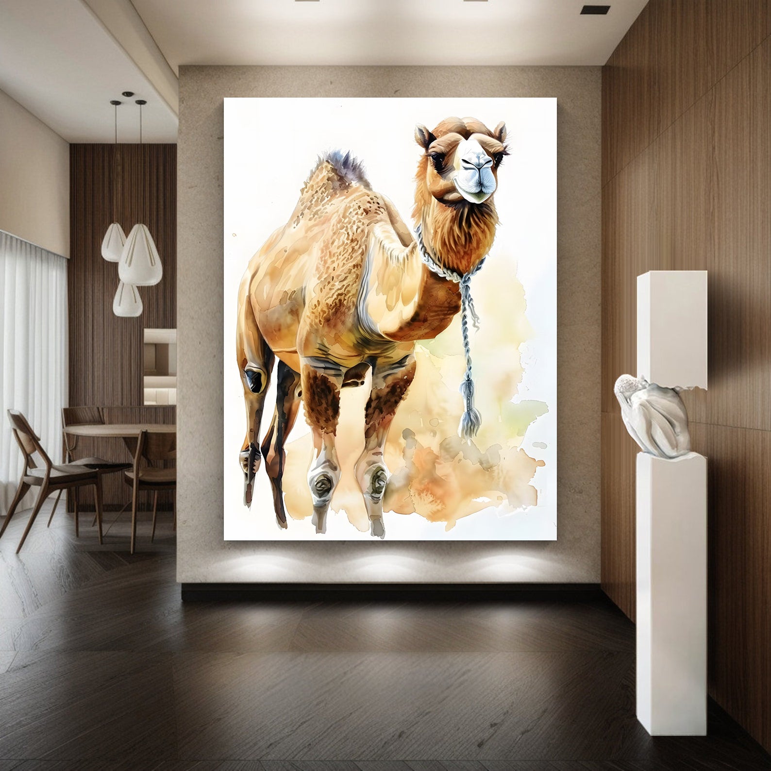 Leinwandbild - Brennende Kerze