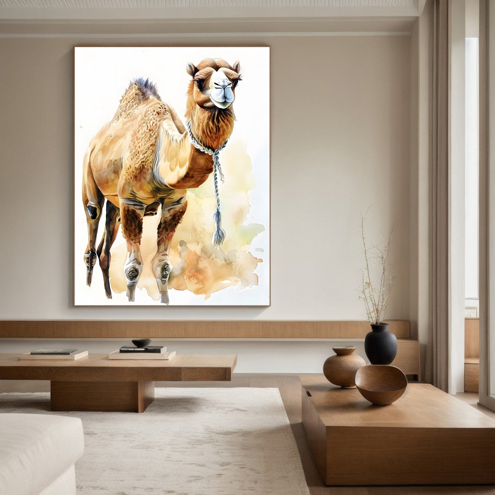 Peinture sur toile - Bougie allumée