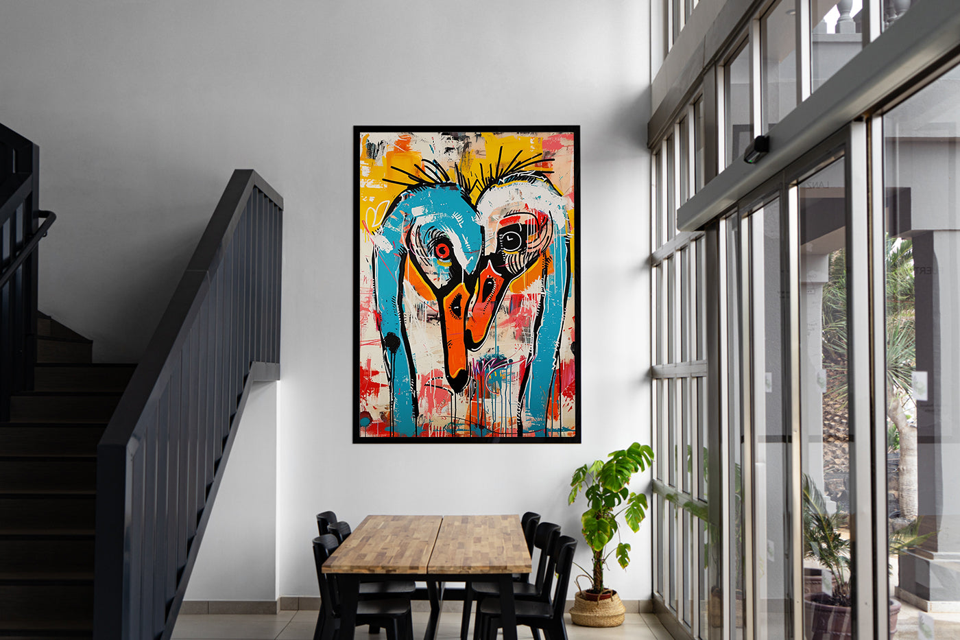 Peinture sur toile - Bougie allumée