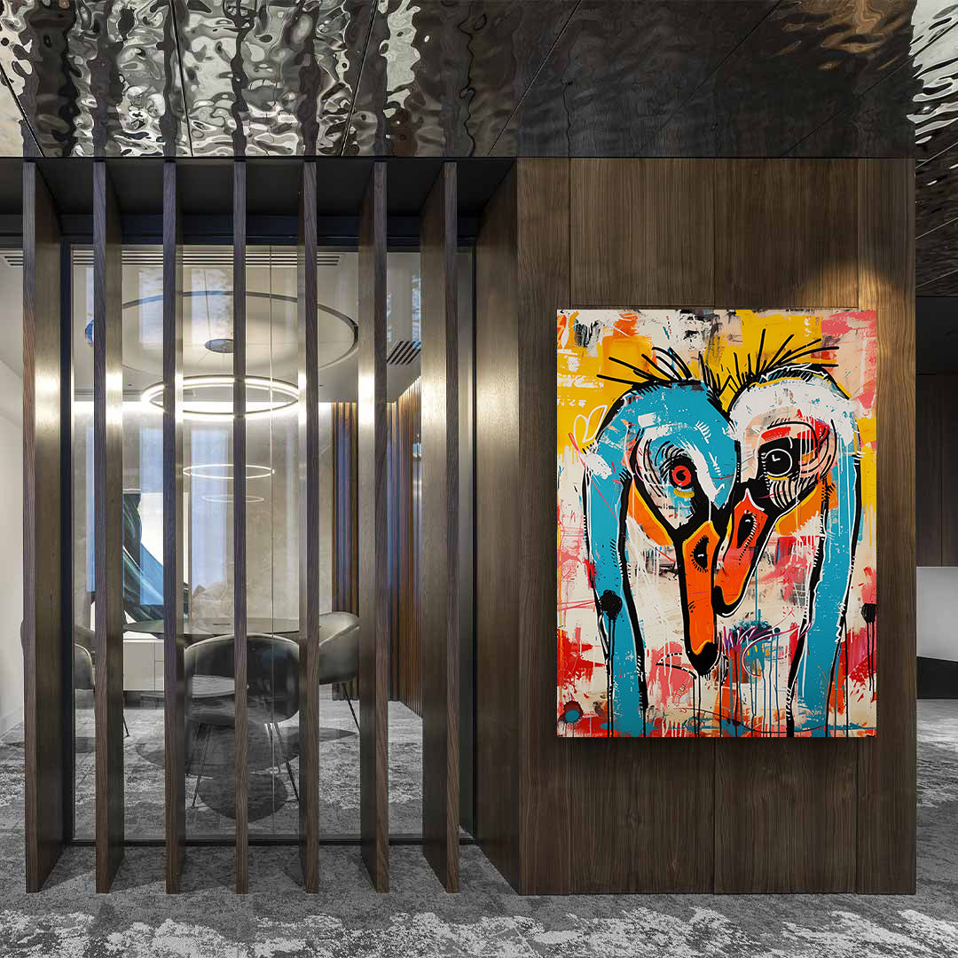 Leinwandbild - Brennende Kerze