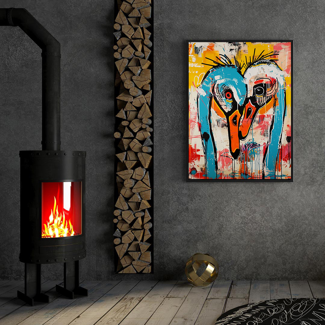 Leinwandbild - Brennende Kerze