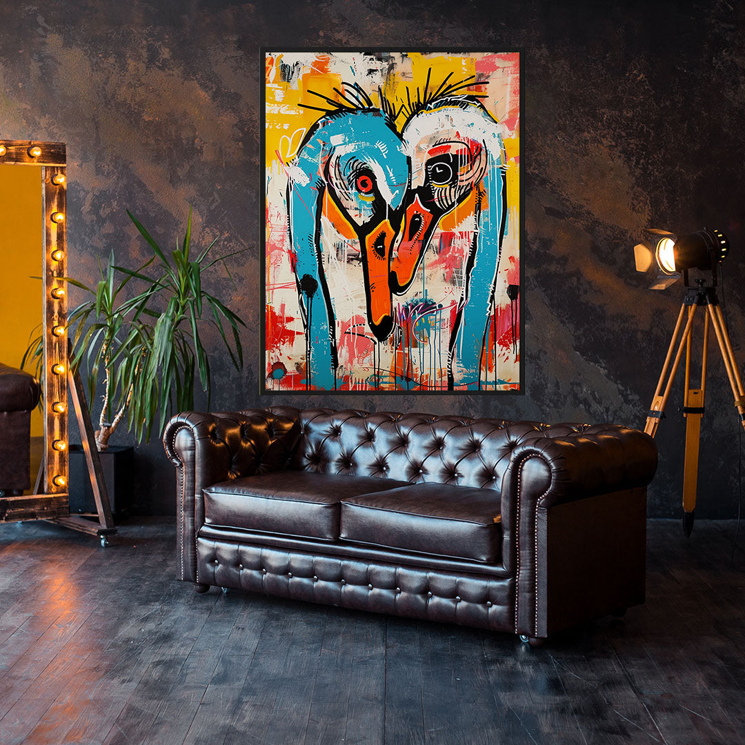 Leinwandbild - Brennende Kerze