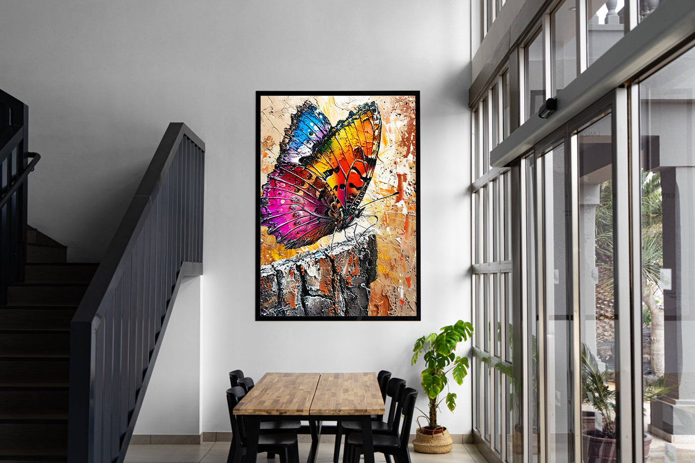 Leinwandbild - Brennende Kerze