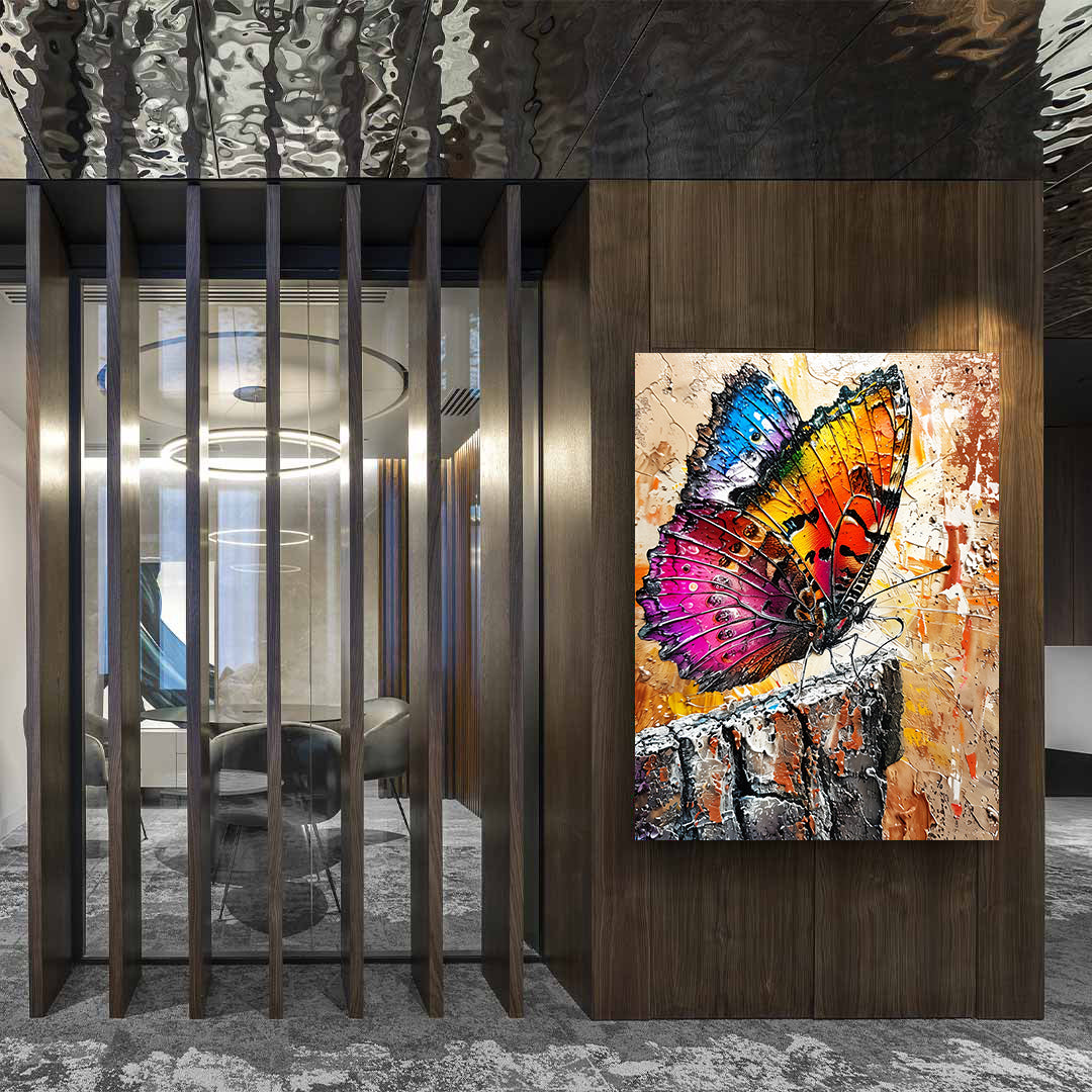 Peinture sur toile - Bougie allumée