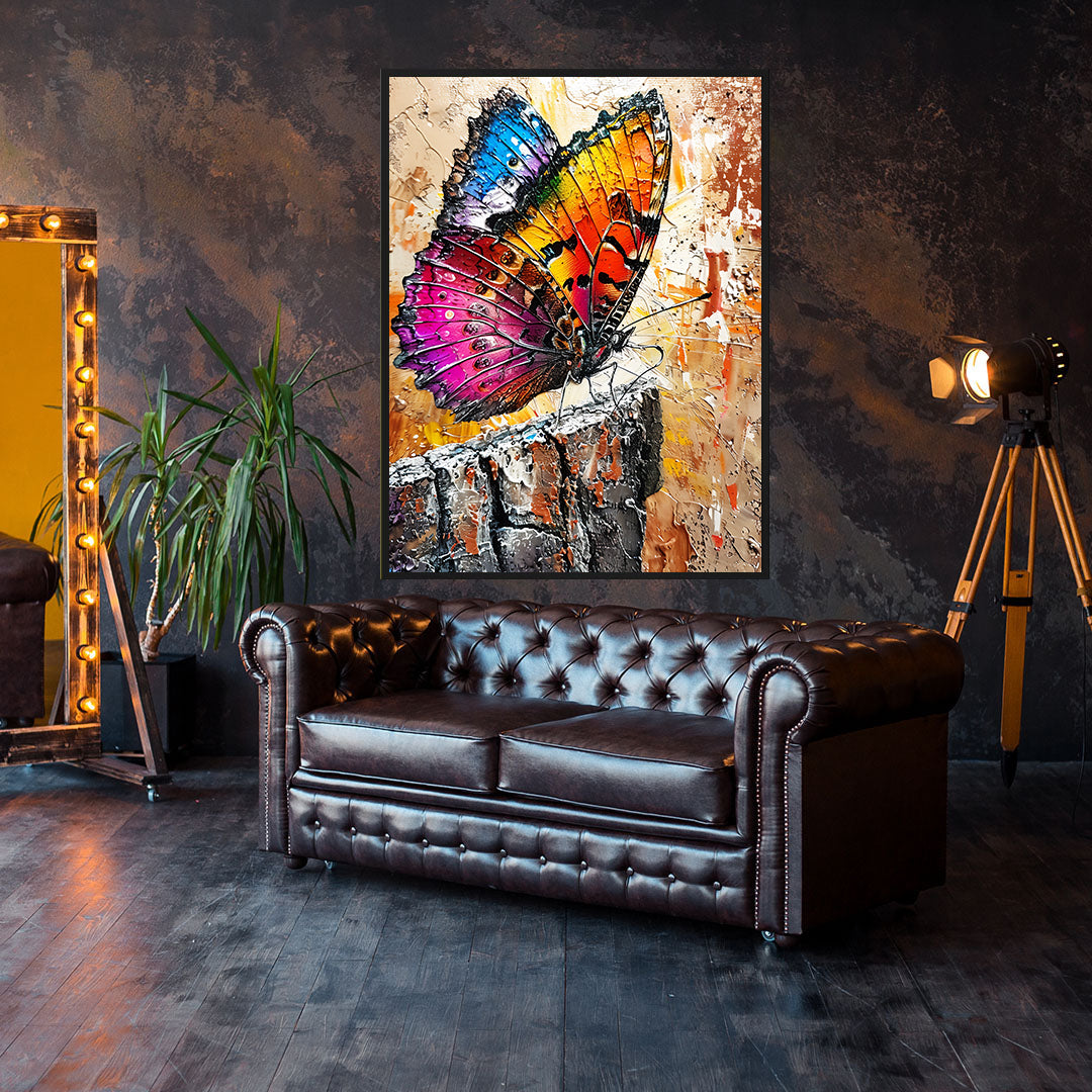 Peinture sur toile - Bougie allumée