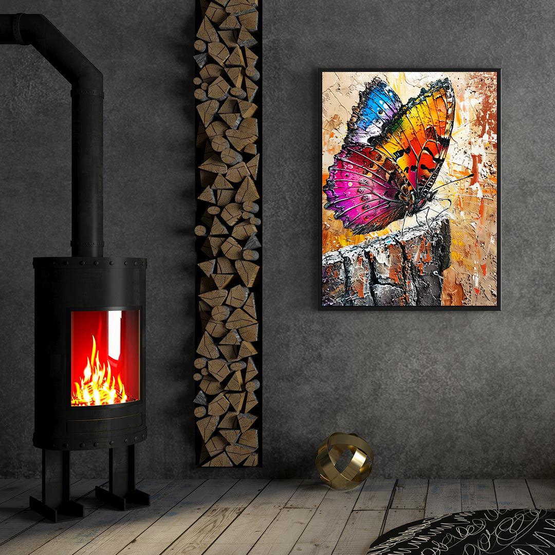 Peinture sur toile - Bougie allumée