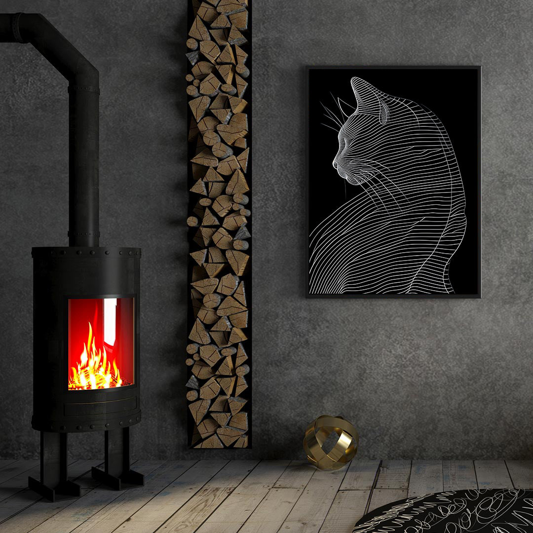 Peinture sur toile - Bougie allumée