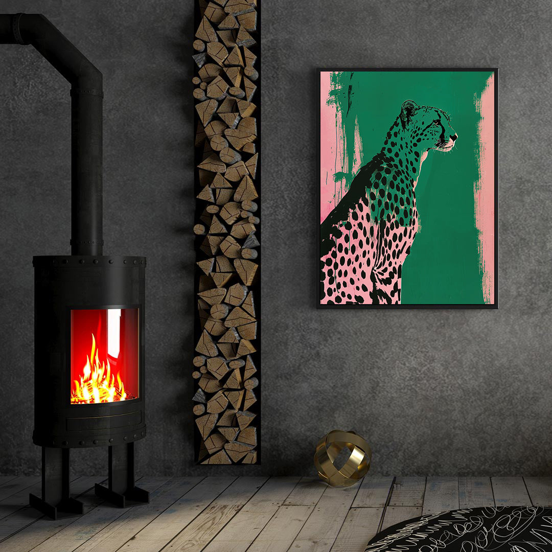 Leinwandbild - Brennende Kerze