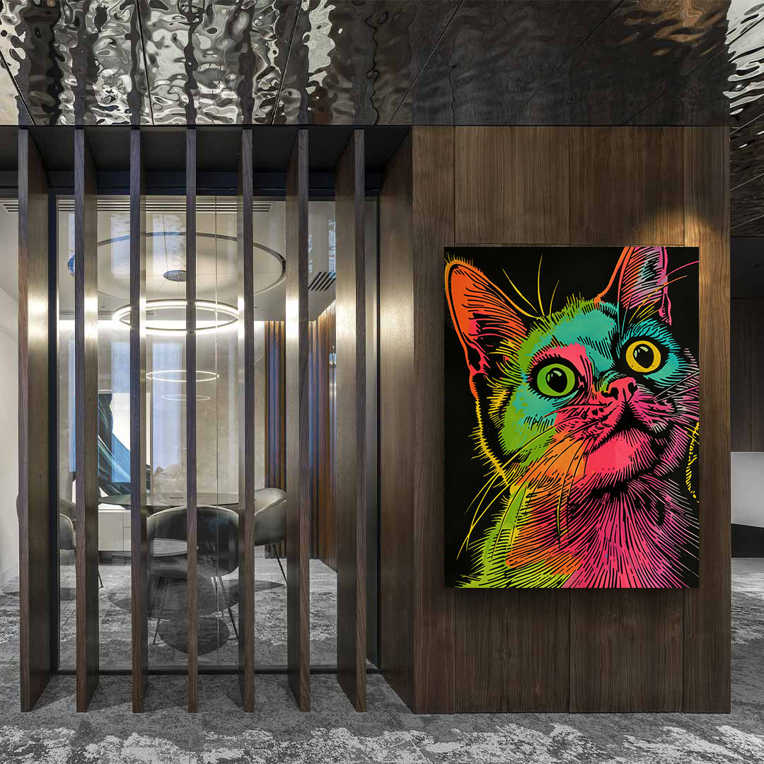 Leinwandbild - Brennende Kerze