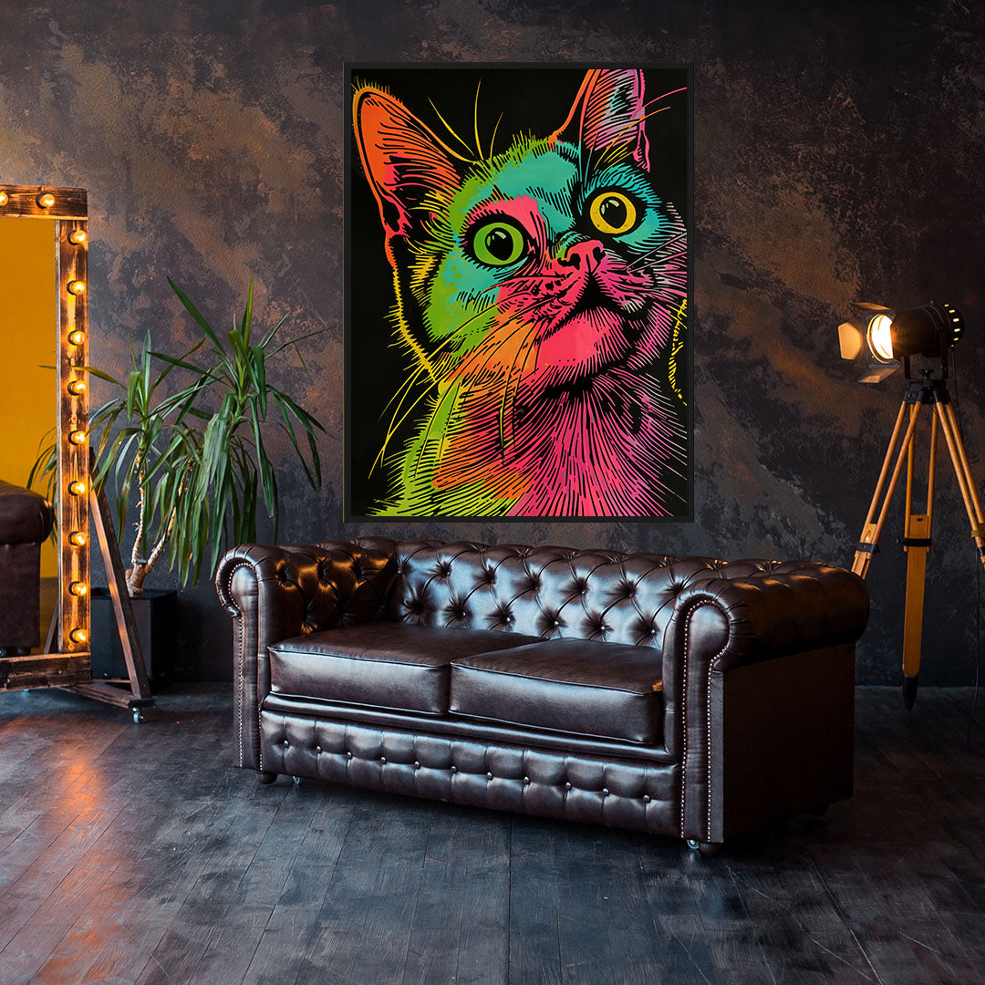 Leinwandbild - Brennende Kerze