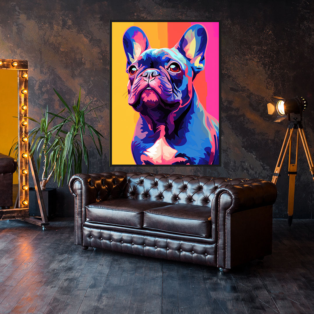 Tablou Canvas - Multicoloured Dog