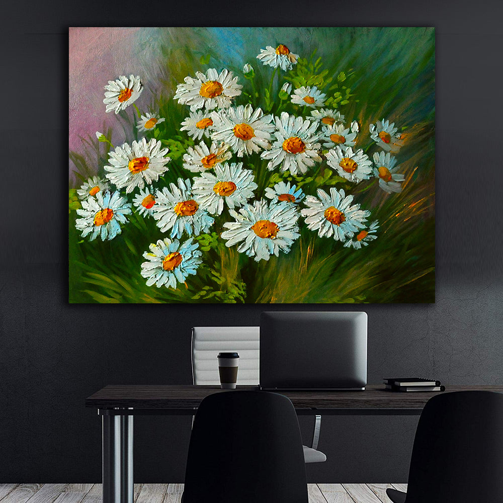 Tableau sur toile - Fleurs dans la plaine