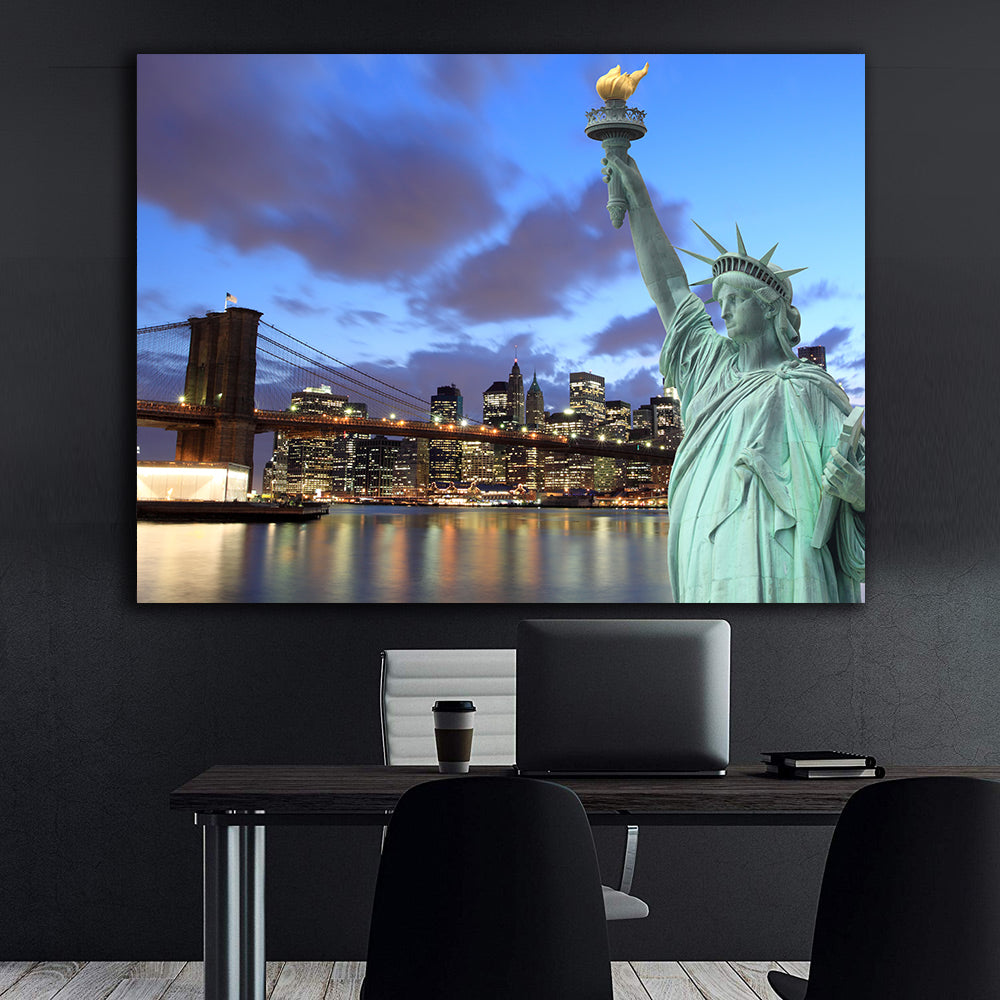 Leinwandbild - Freiheitsstatue in New York