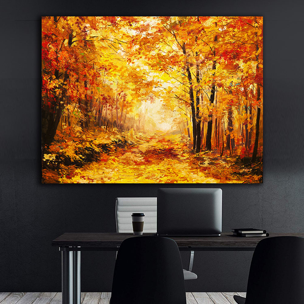 Leinwandgemälde - Herbstlandschaft