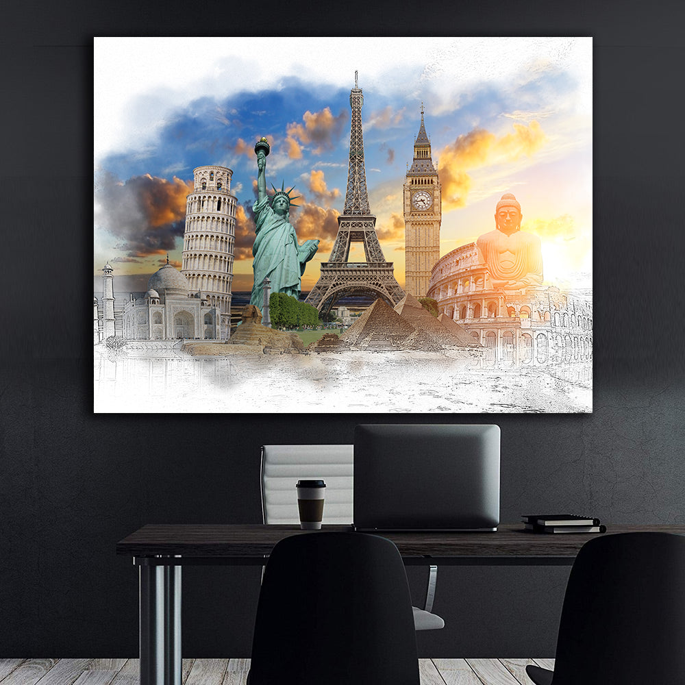 Leinwandgemälde - Monumente auf See