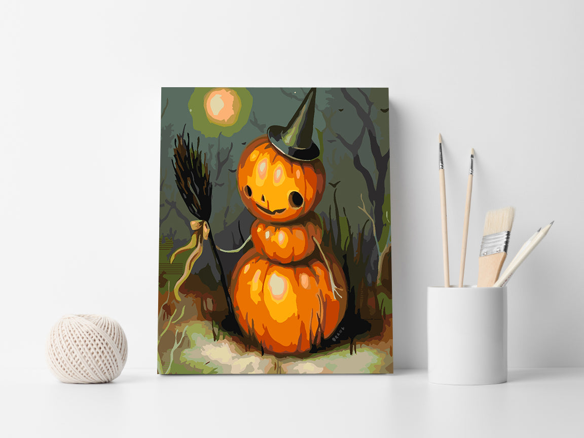 Peinture par numéros - Citrouille d'Halloween 3619