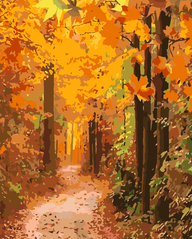 Malen nach Zahlen - Herbstlandschaft 3781