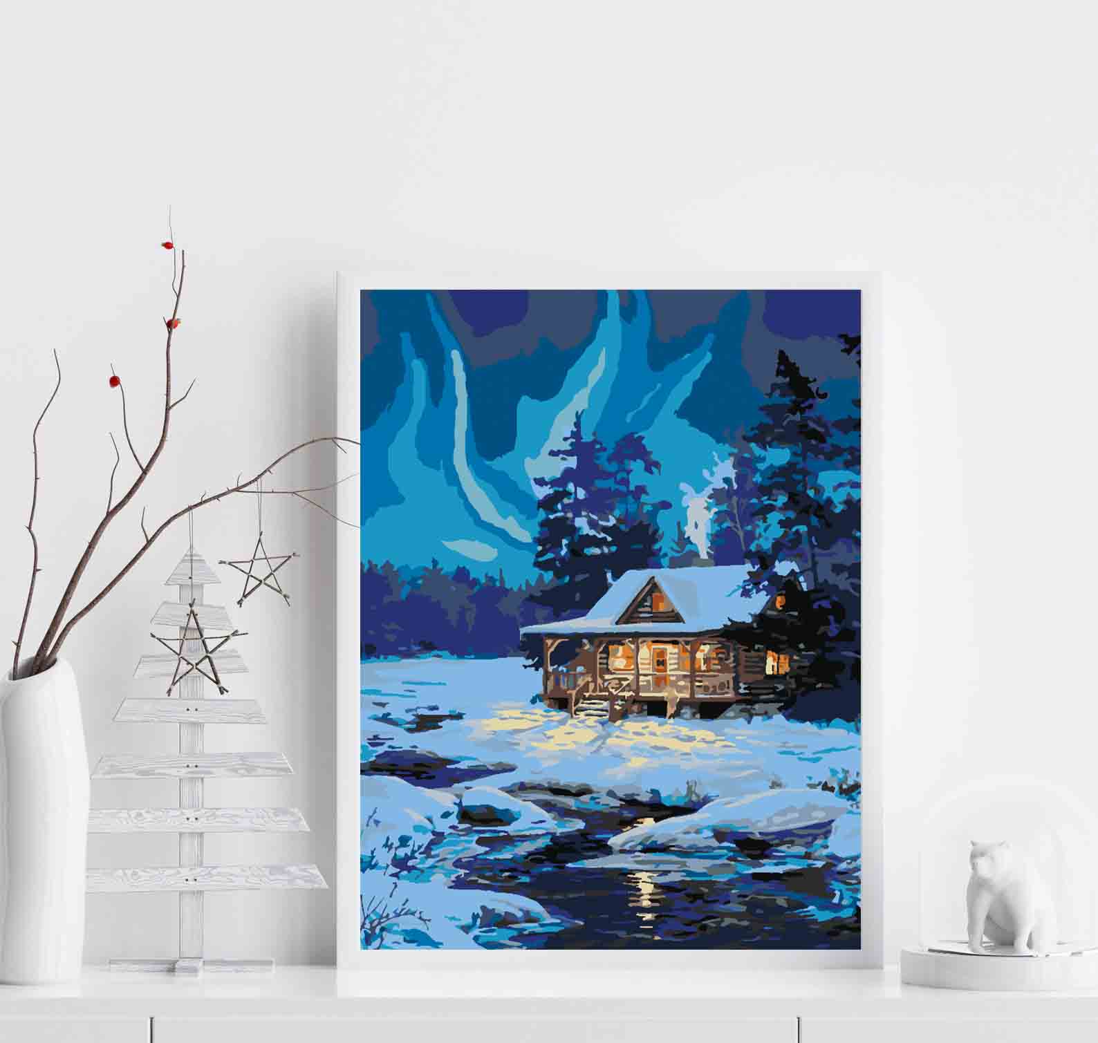 Malen nach Zahlen - Winterlandschaft 3880