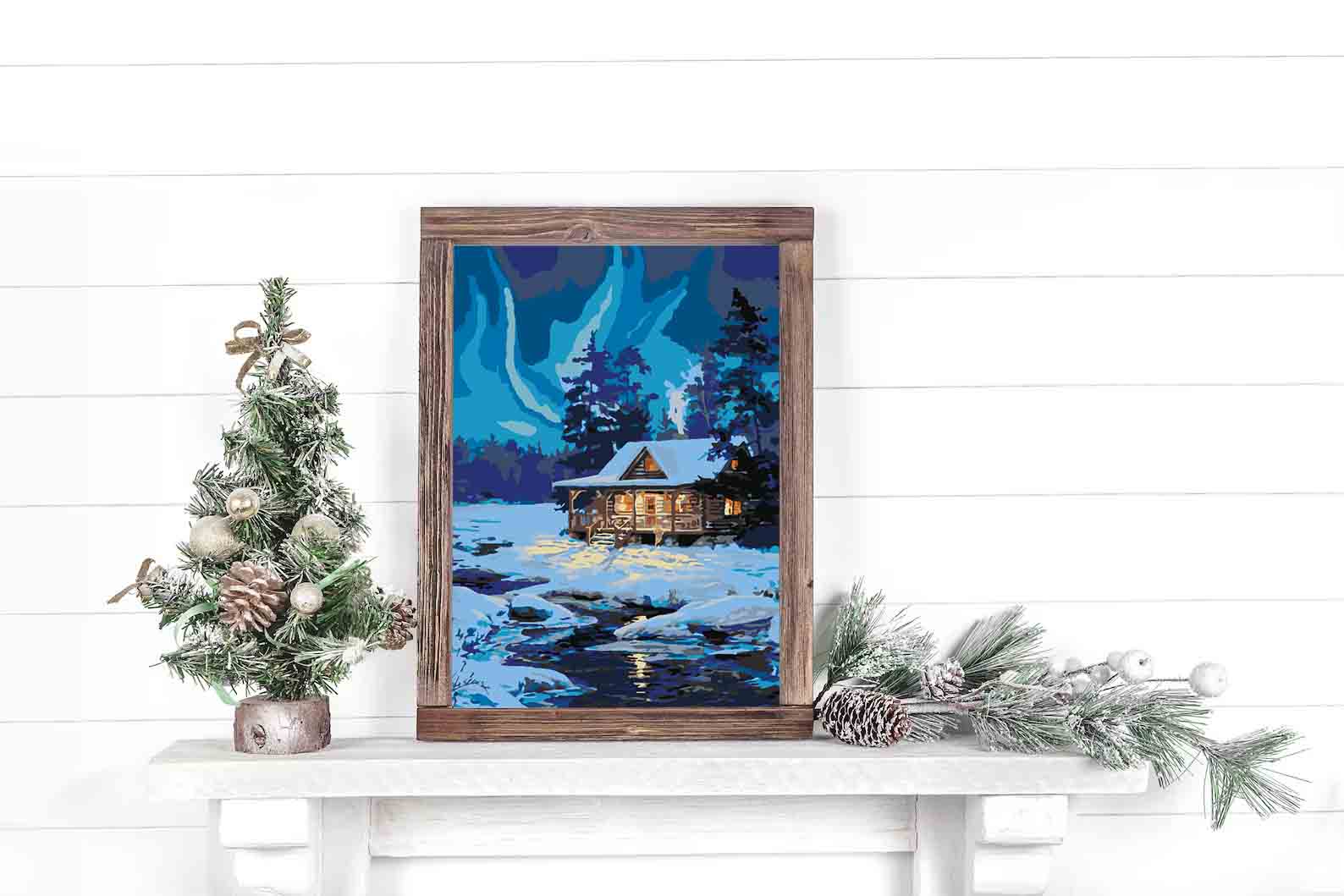 Malen nach Zahlen - Winterlandschaft 3880