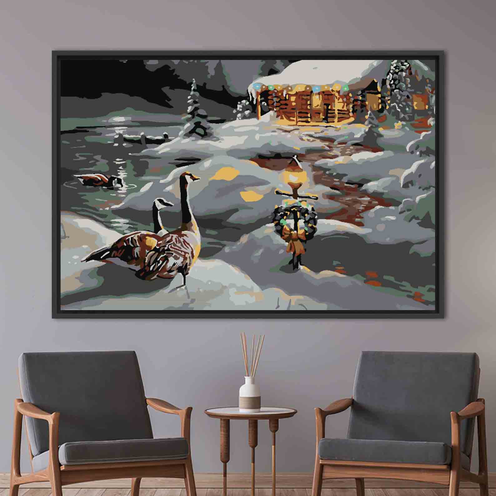 Malen nach Zahlen - Winterlandschaft 3945