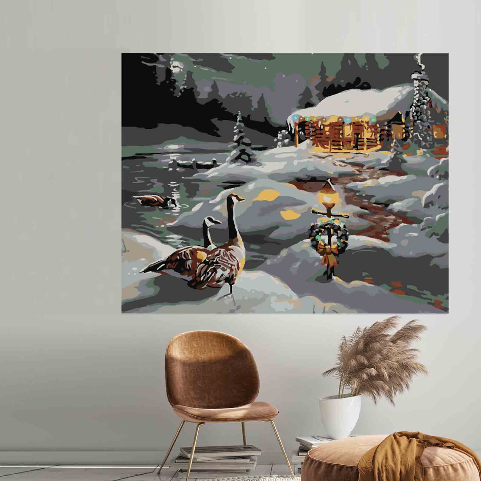 Malen nach Zahlen - Winterlandschaft 3945